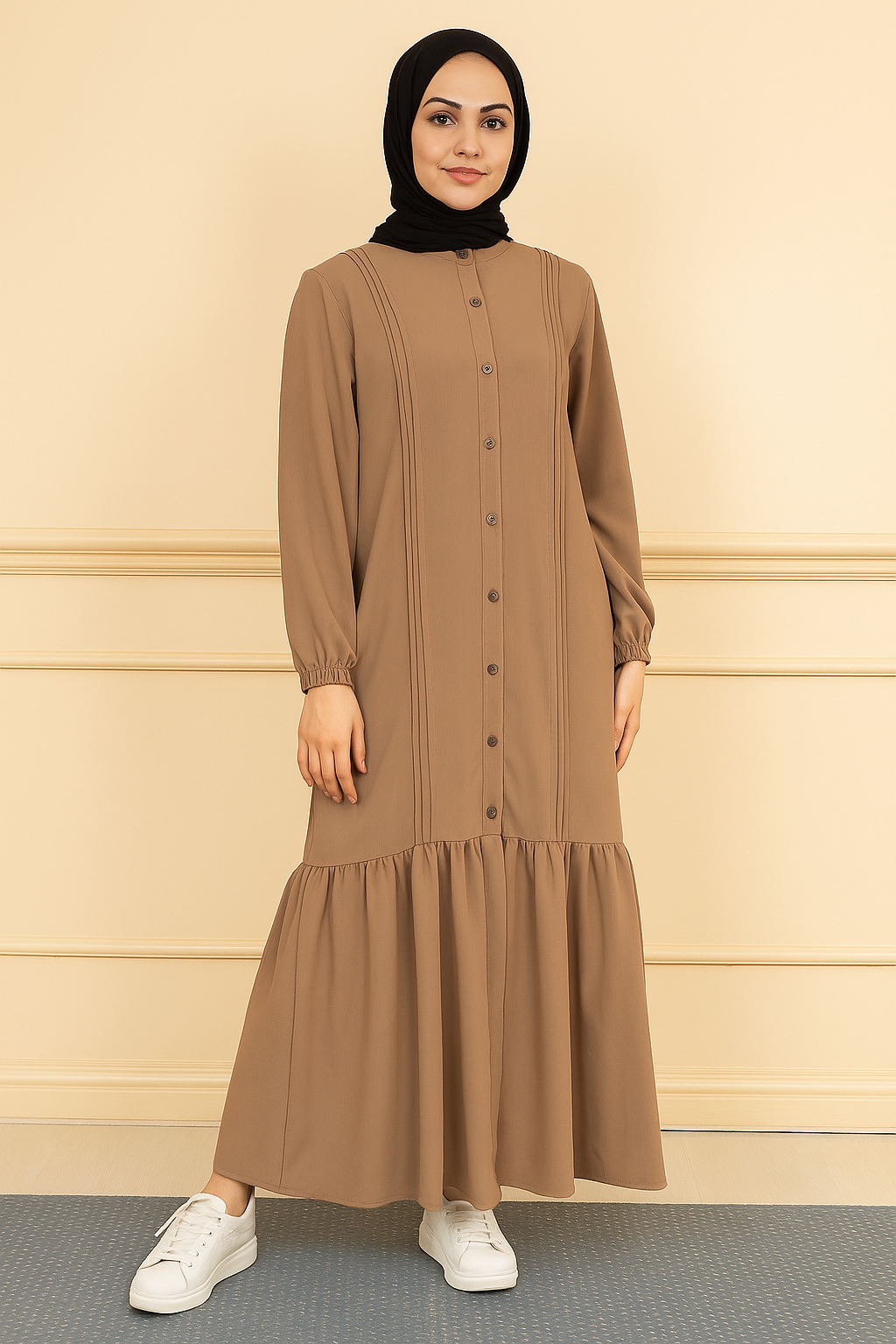 Turkish frill abaya