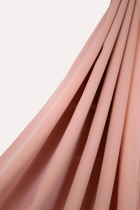 Beautiful Peach Classic Chiffon Hijab