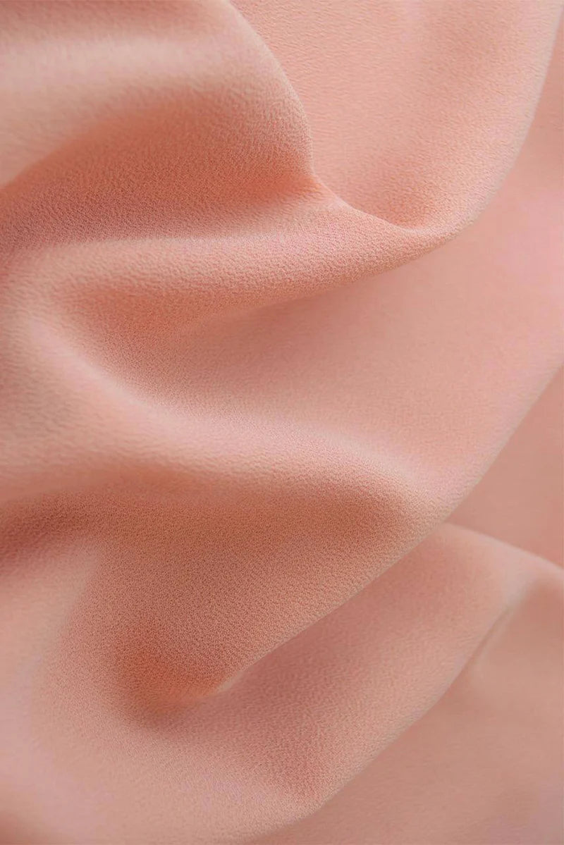 Beautiful Peach Classic Chiffon Hijab