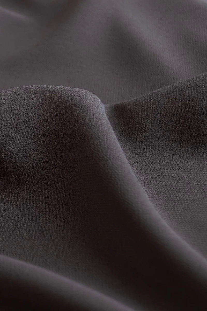 Beautiful Dark Gray Classic Chiffon Hijab