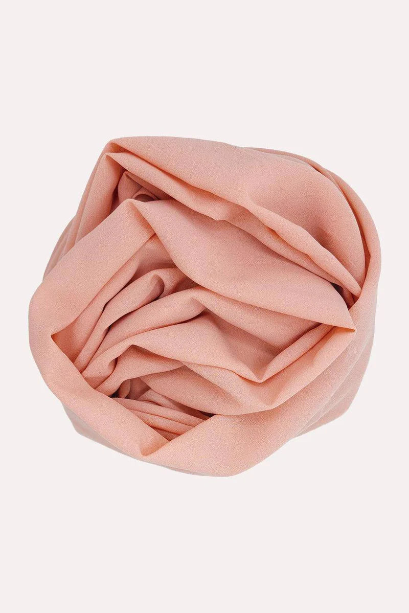 Beautiful Peach Classic Chiffon Hijab
