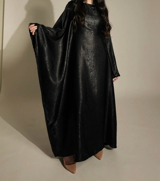 Shiny butterfly abaya
