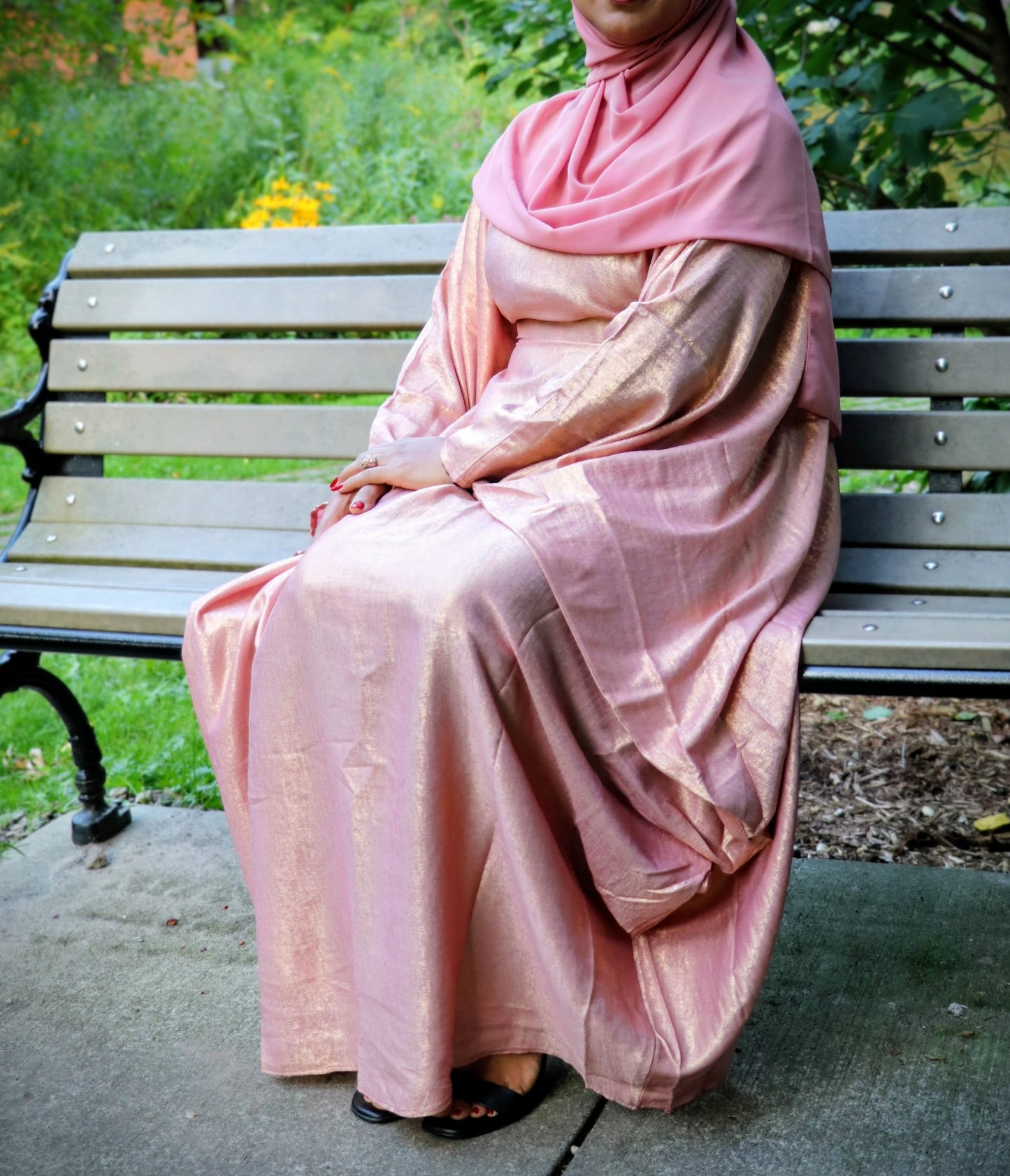 Shiny Butterfly Abaya