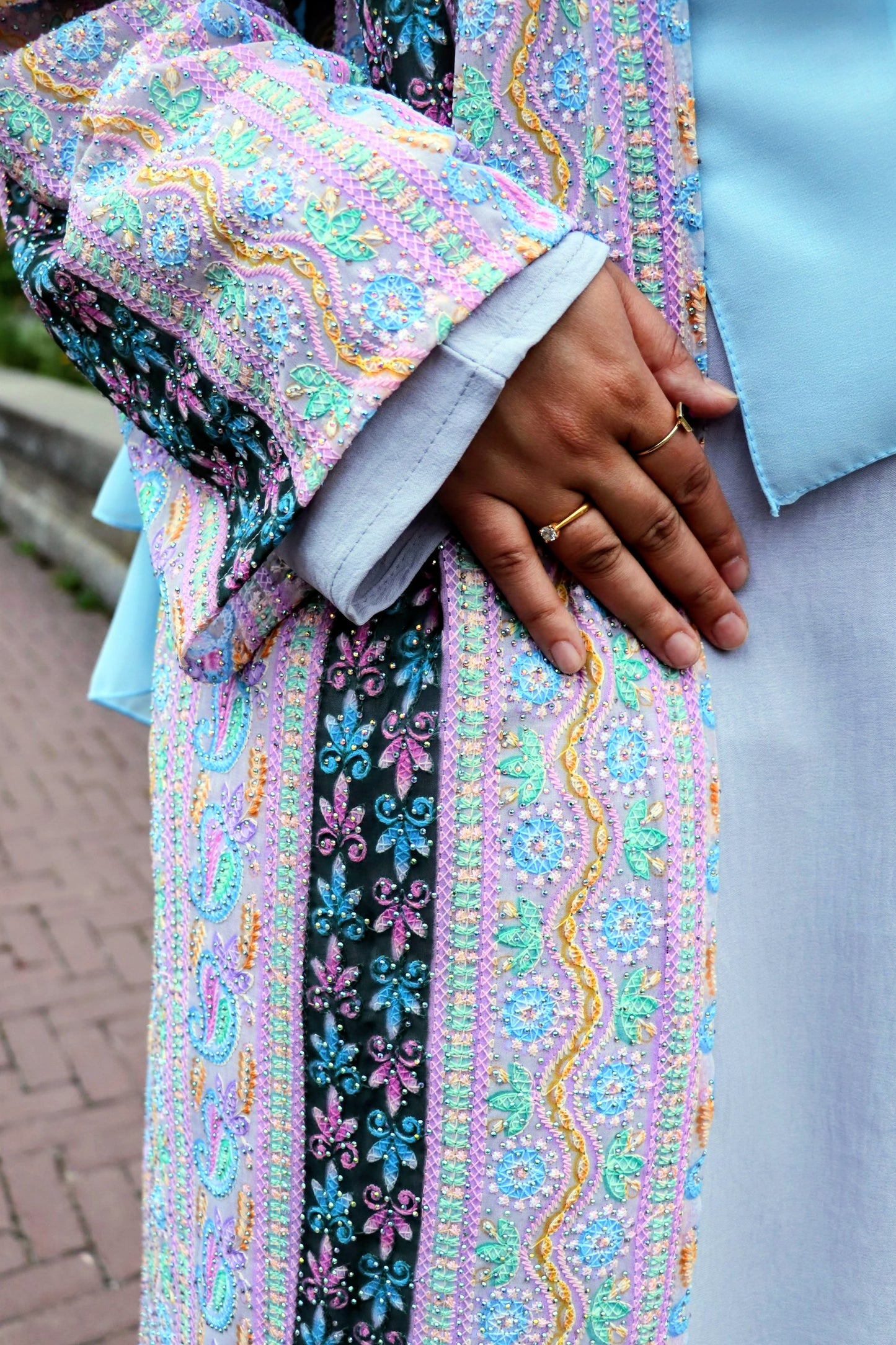 Pastel Elegance Abaya