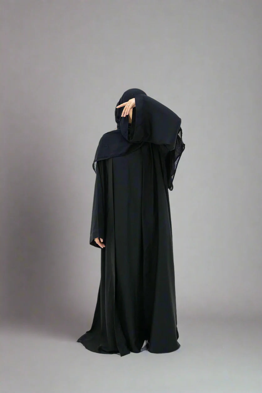 Essential Abaya - Black 4 piece set