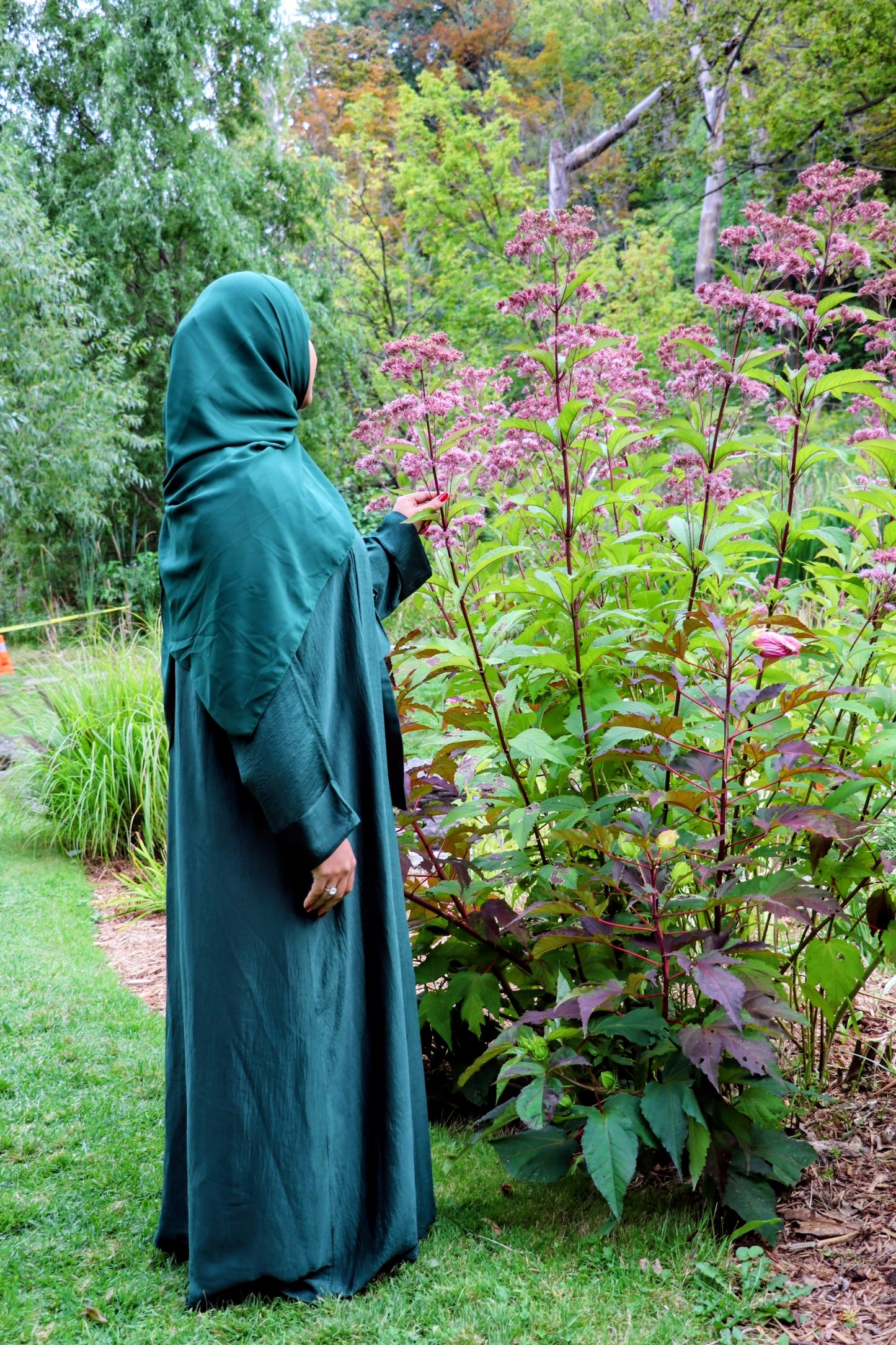 Harir maqsoor Cotton Abaya-Four Piece Elegance