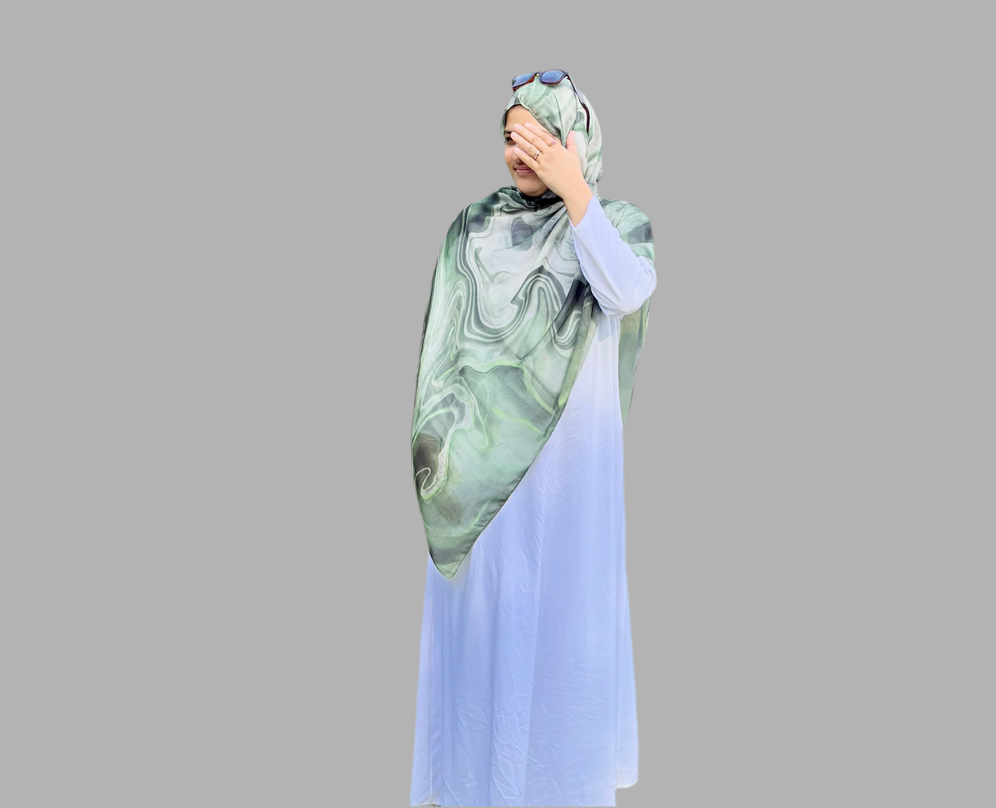 Printed modal hijab-garden