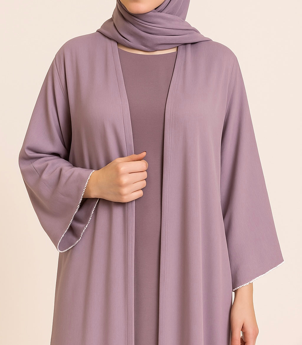 Lavender Pearl Abaya