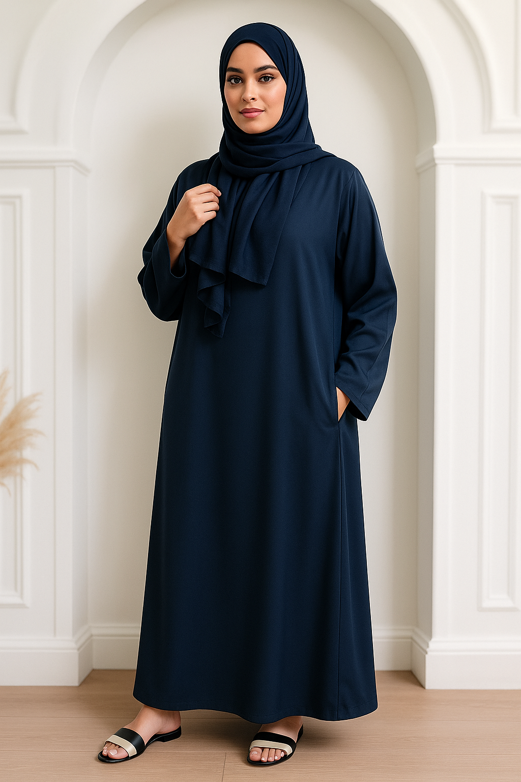 Essential Abaya- Navy Blue