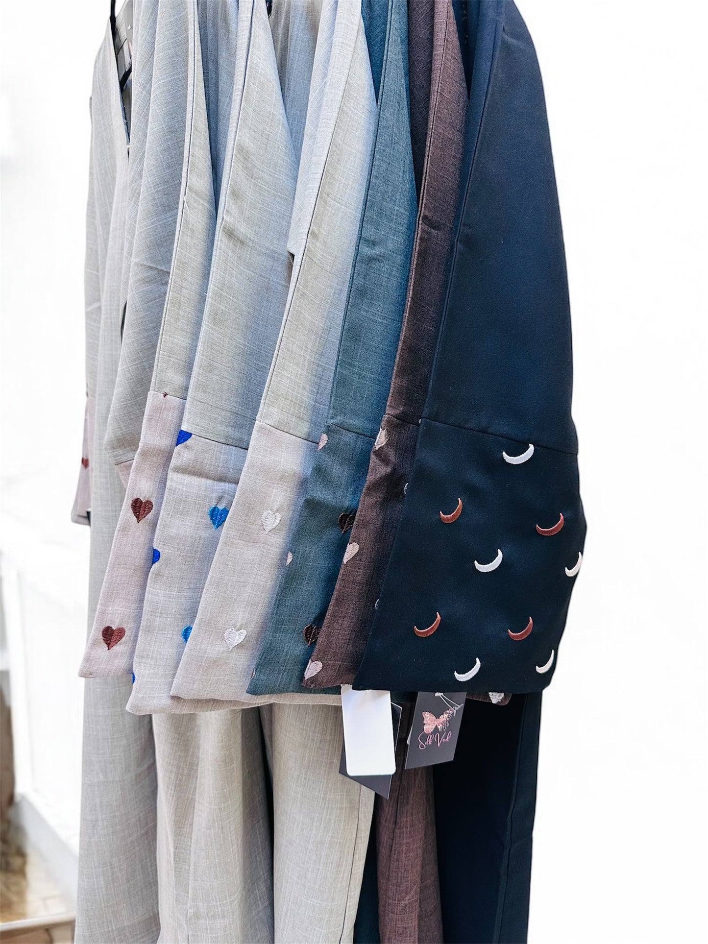 Heart Abaya- Brown