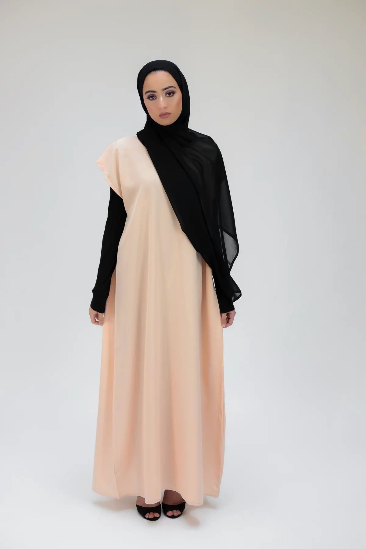 Inner Slip Dress - Beige (Half Sleeve)