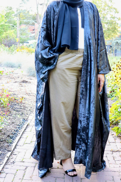 Metallic shimmer Shrug Abaya