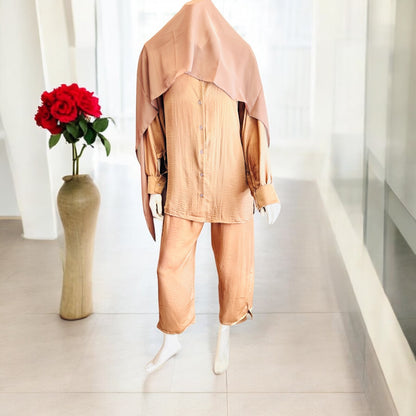 Brown Relaxed Fit Coordinate sets