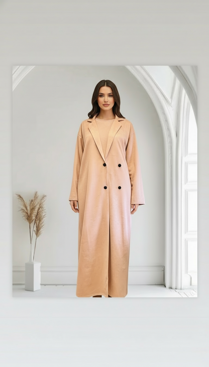 Winter 2 Piece Coat Abaya
