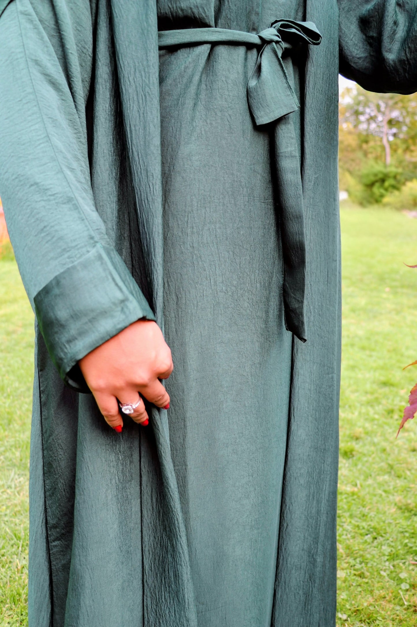 Harir maqsoor Cotton Abaya-Four Piece Elegance