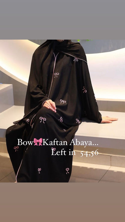Bow Embroidery Abaya