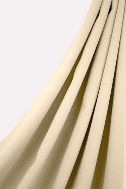 Beautiful Light Cream Classic Chiffon Hijab