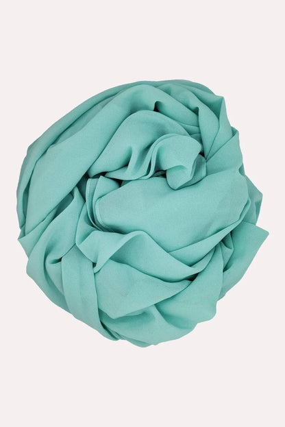 Beautiful Mint Blue Classic Chiffon Hijab
