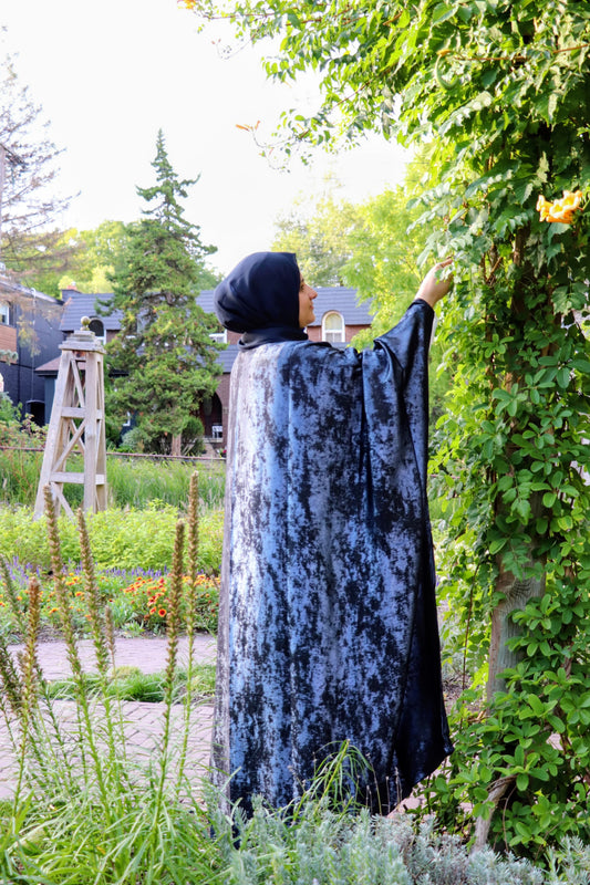 Metallic shimmer Shrug Abaya