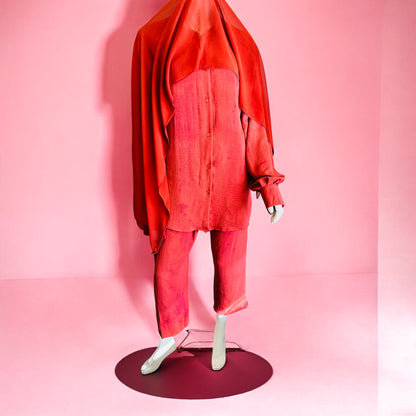 Relaxed Fit Coordinate sets-Brick Red