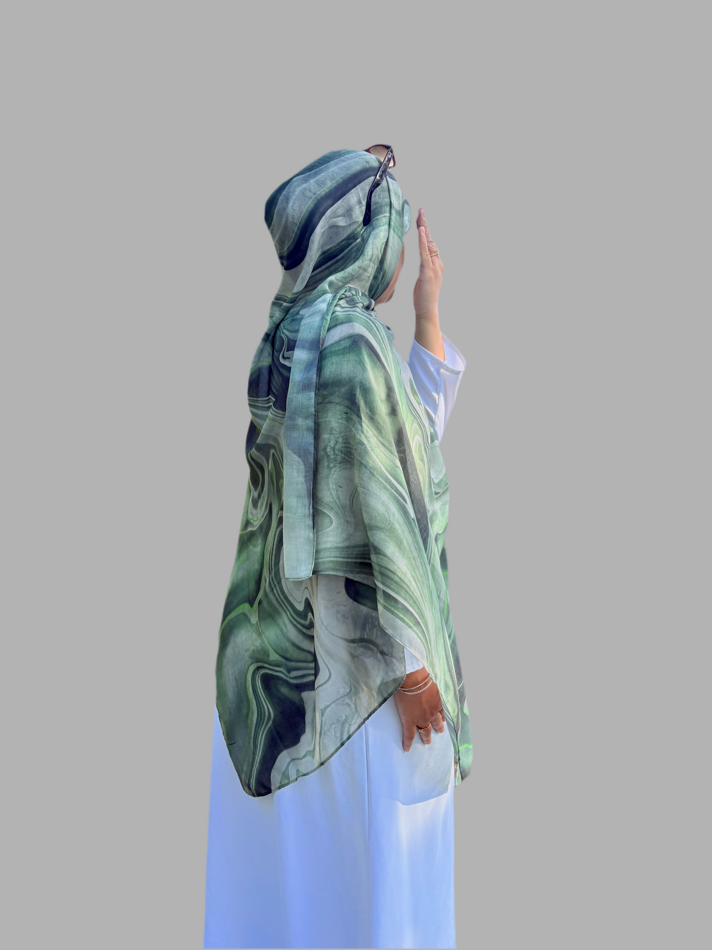 Printed modal hijab-garden