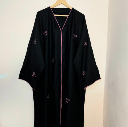 Bow Embroidery Abaya