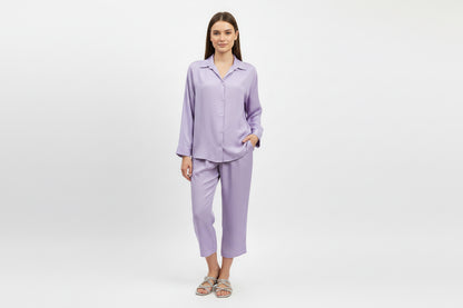 Relaxed Fit Coordinate sets-Lilac