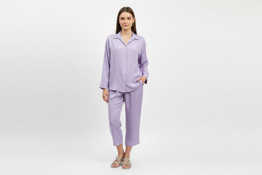 Relaxed Fit Coordinate sets-Lilac