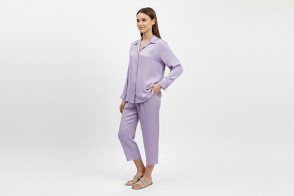 Relaxed Fit Coordinate sets-Lilac