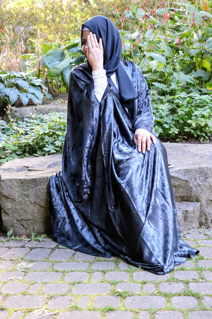 Metallic shimmer Shrug Abaya