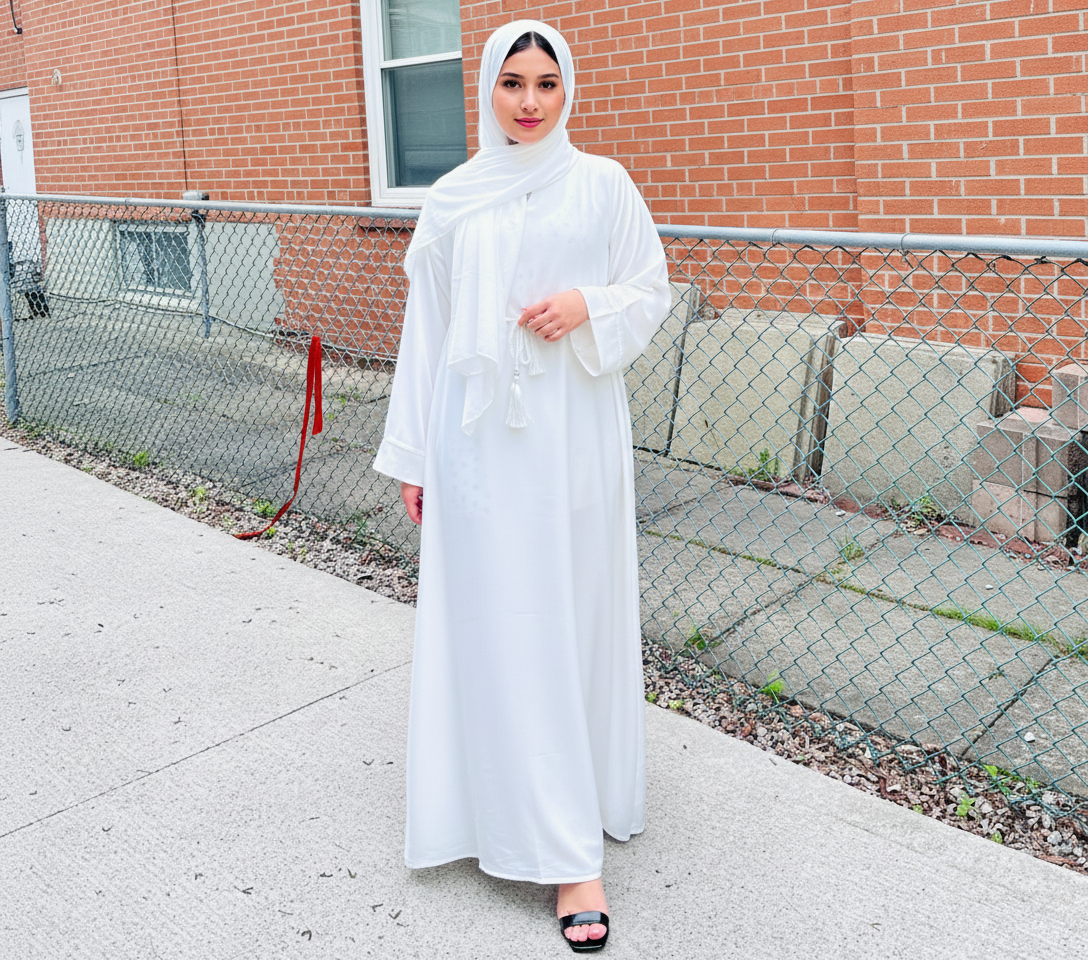 Essential Abaya-White