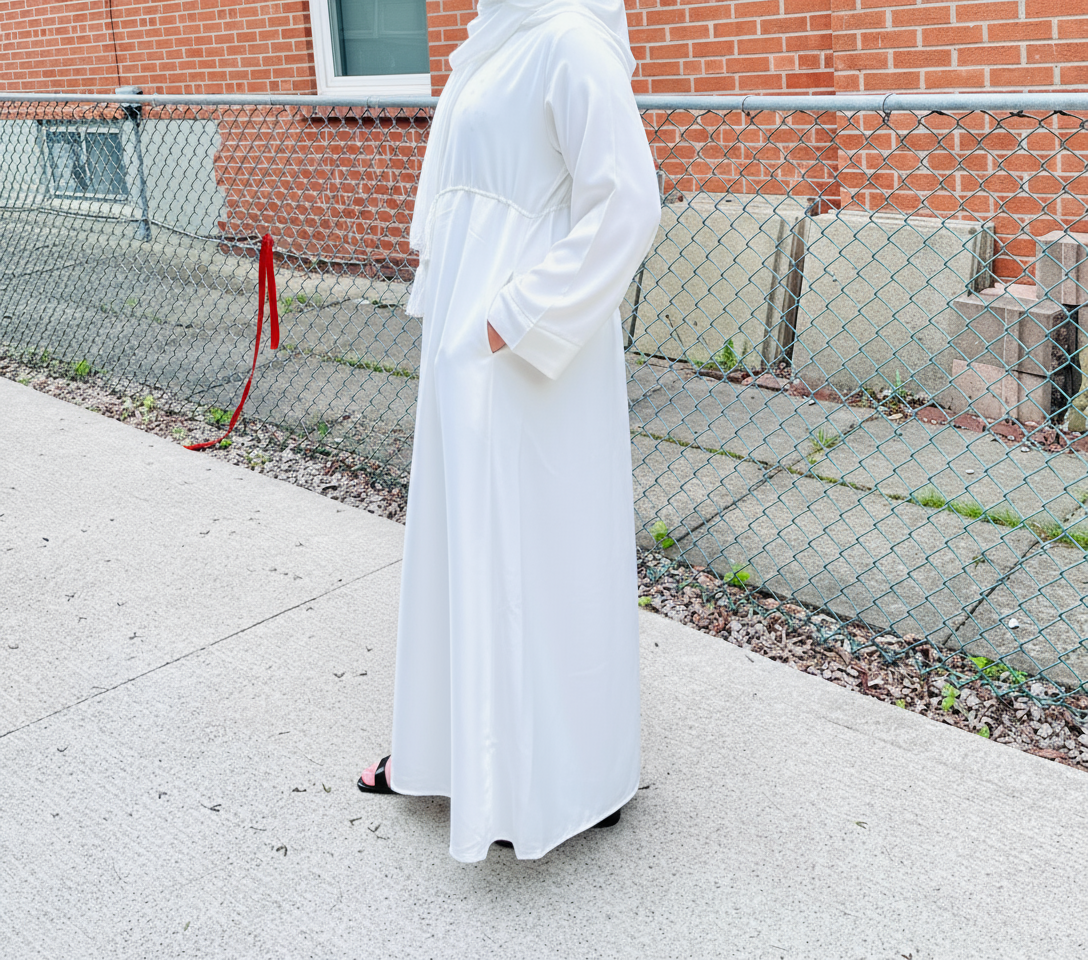 Essential Abaya-White