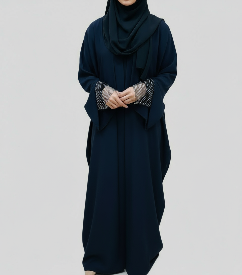 Sofia Diamond sleeves Kaftan Abaya