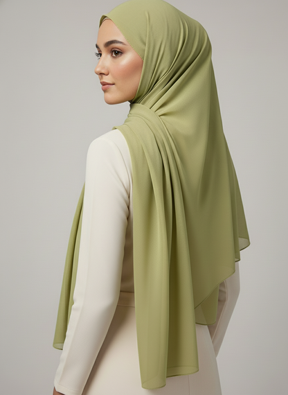 Chiffon Hijab-Olive