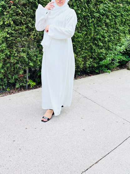 Essential Abaya-White