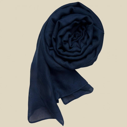 Luxury Plain modal Hijabs- Navy Blue