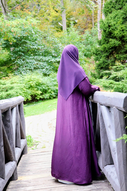 Harir maqsoor Cotton Abaya-Four Piece Elegance