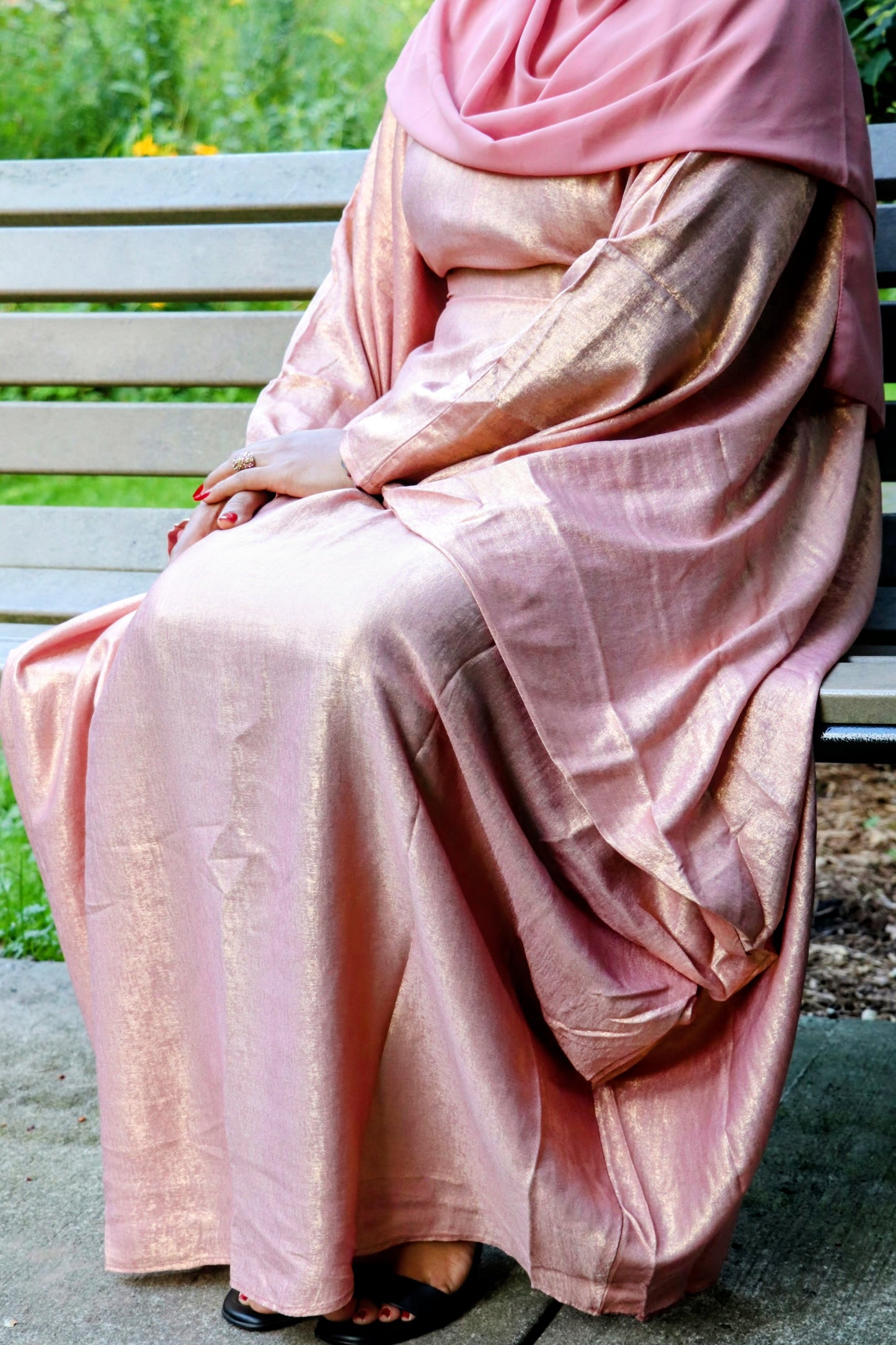 Shiny Butterfly Abaya