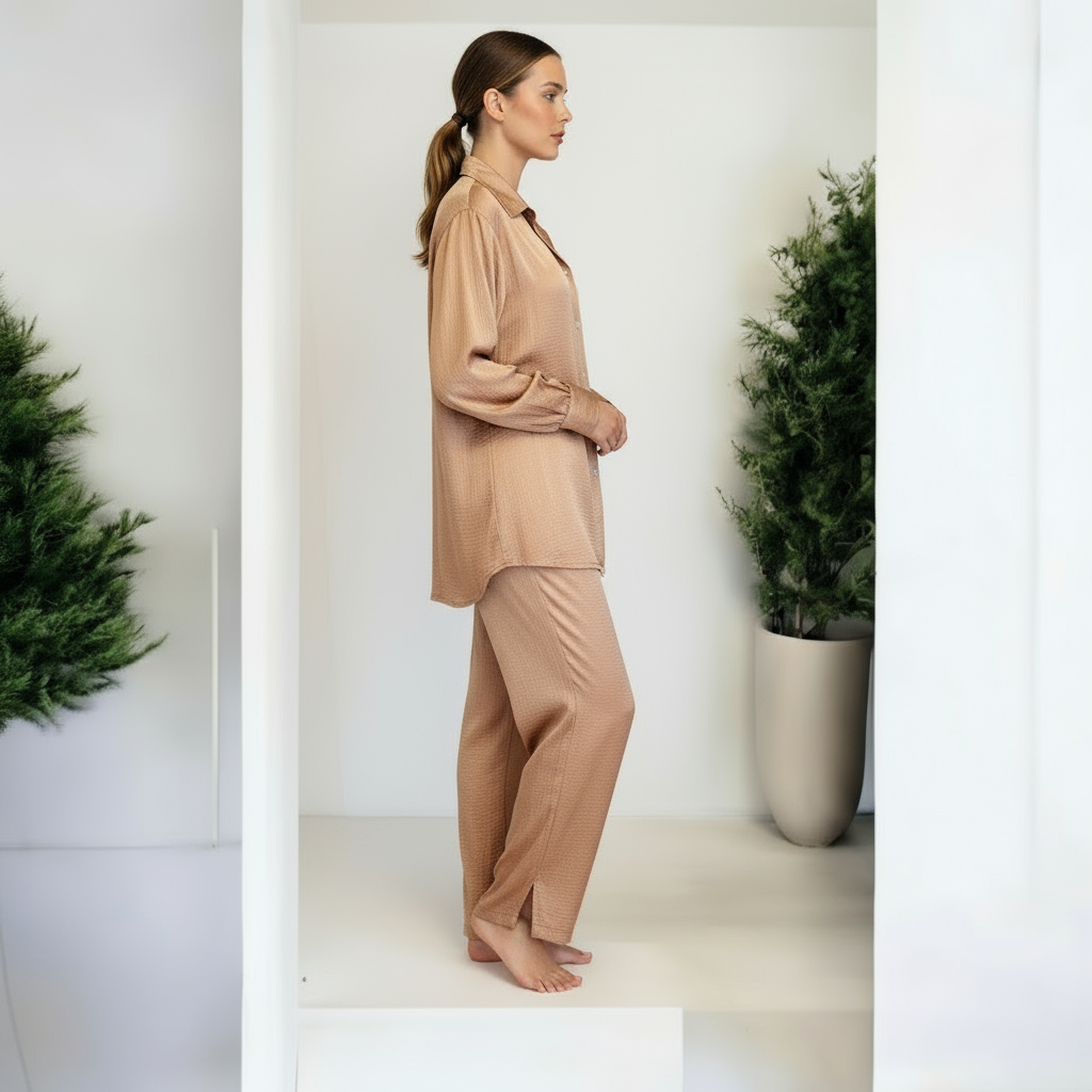 Brown Relaxed Fit Coordinate sets