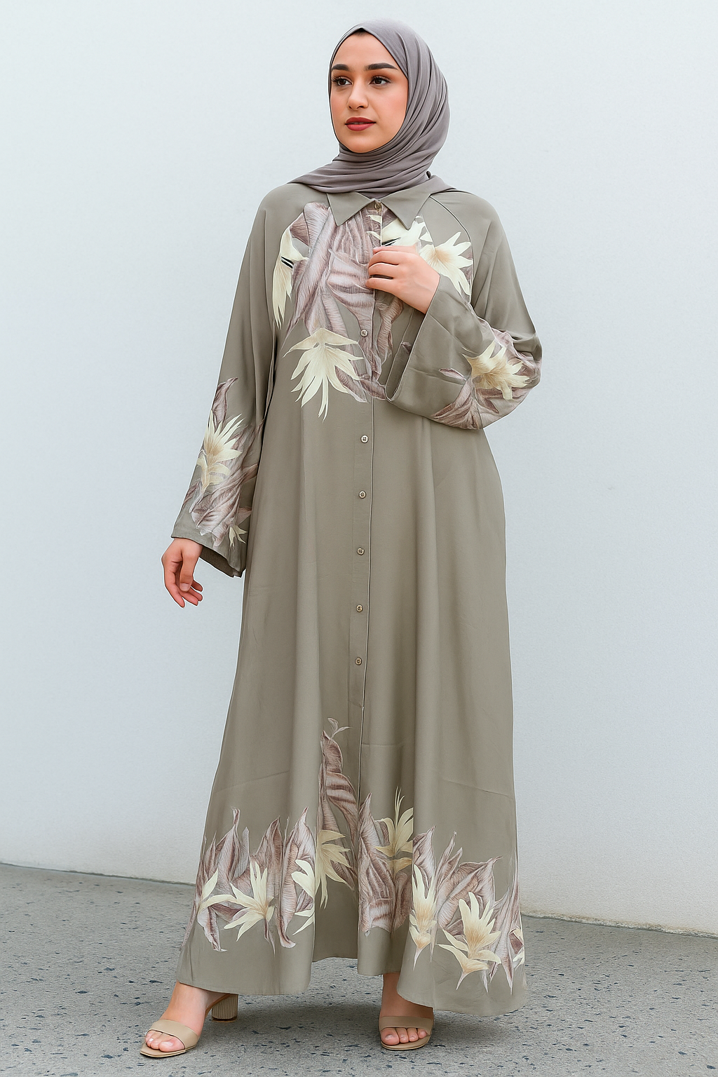Olive Lawn Dress