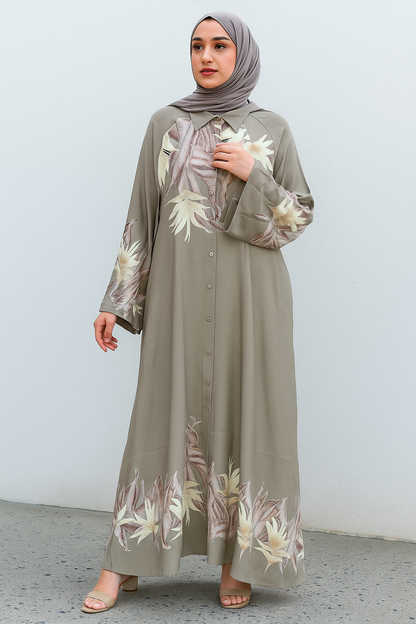 Olive Lawn Dress