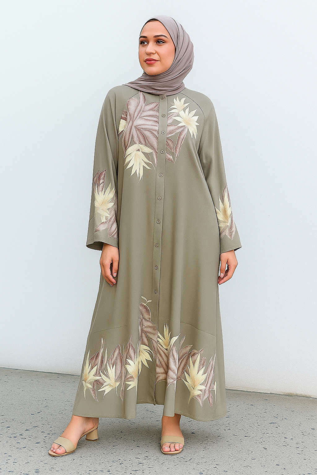 Olive Lawn Dress