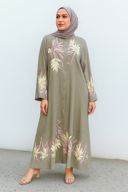 Olive Lawn Dress