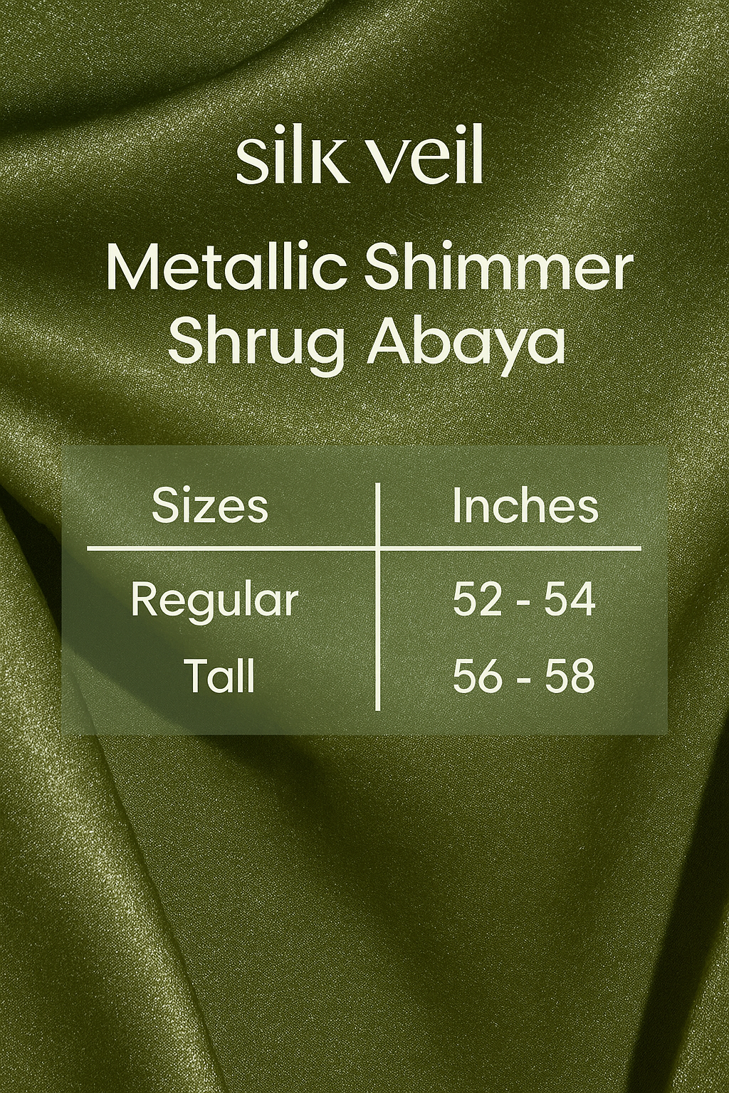 Metallic Shimmer shrug Abaya