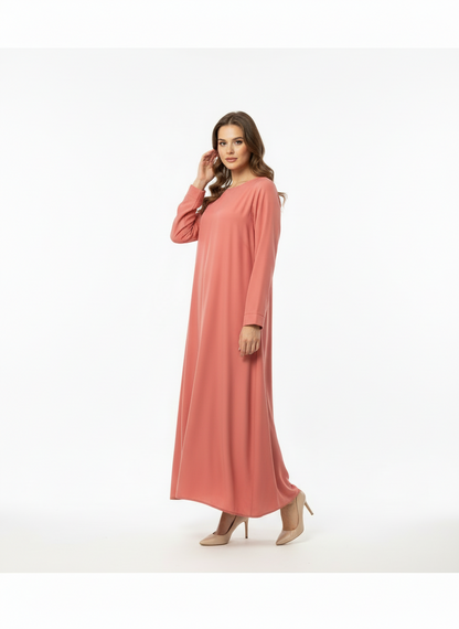 Essential Abaya -Salmon