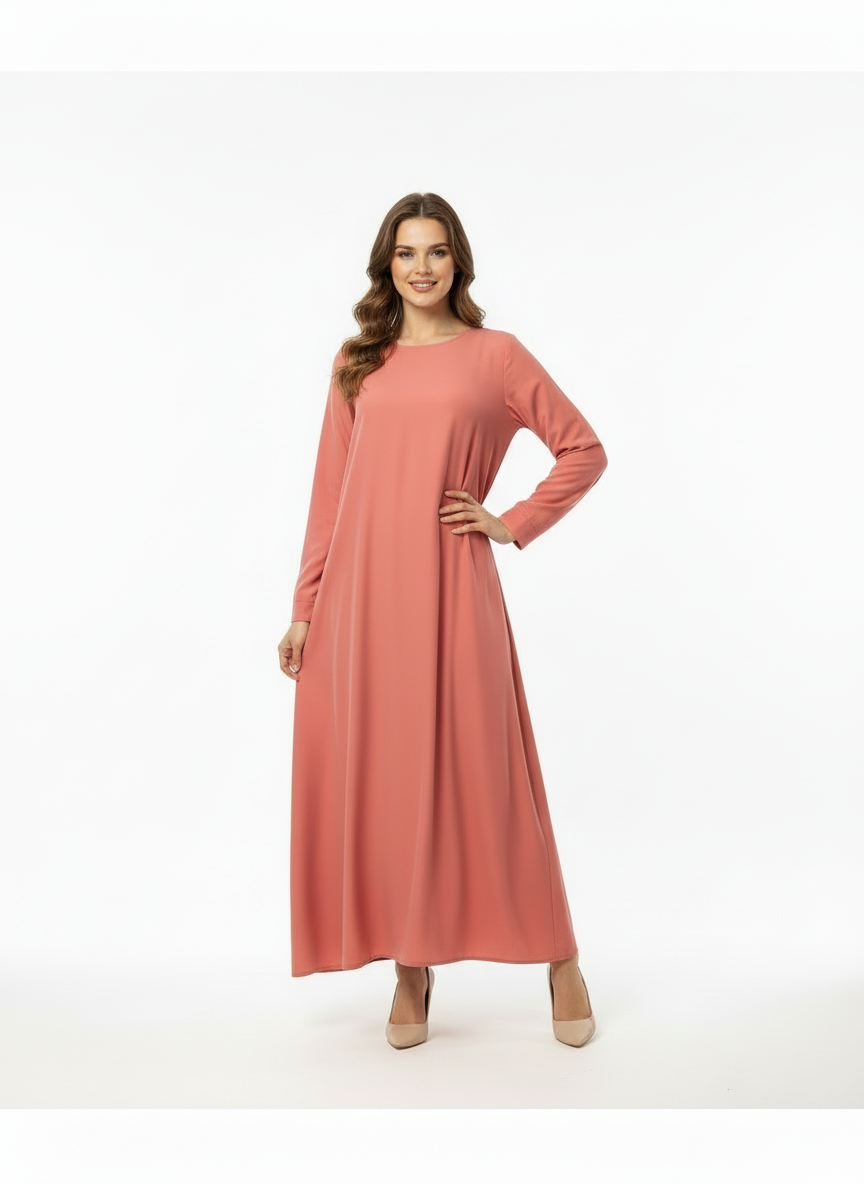 Essential Abaya -Salmon