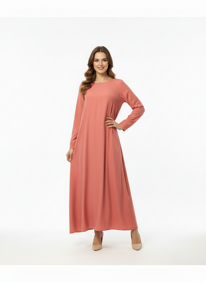 Essential Abaya -Salmon
