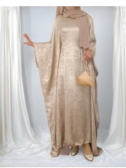 Shiny butterfly 🦋 Abaya- Beige