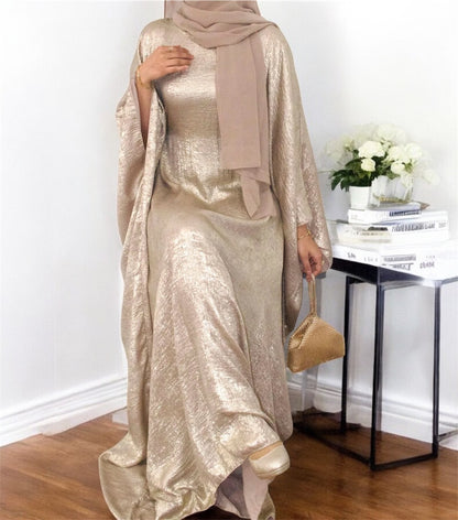 Shiny butterfly 🦋 Abaya- Beige