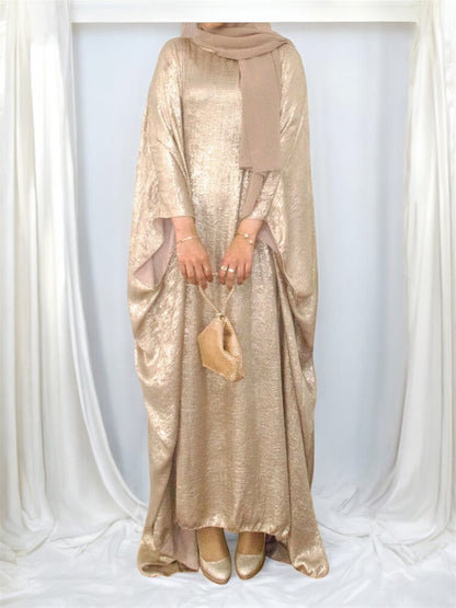 Shiny butterfly 🦋 Abaya- Beige